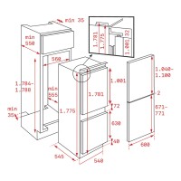 TEKA CI3 350 NF Ankastre Kombi Buzdolabı - Teka (1)