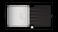 TEKA DIAMOND RS15 1B 1D 86 Tezgahüstü Siyah Cam & Paslanmaz Çelik Çelik Eviye - 1