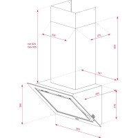 TEKA DLV 98660 BK TOS 90 cm Siyah Cam Tasarım Duvar Tipi Davlumbaz - 8