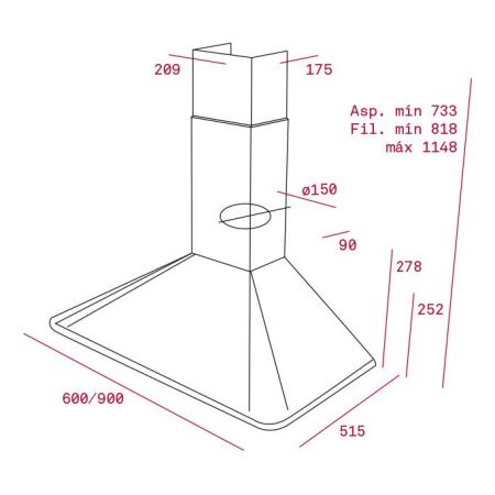 TEKA DOS 90.2 VN Davlumbaz Vanilla Bej 90cm Country - 6