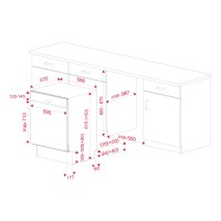 TEKA DSI 46750 SS 60 cm Siyah Yarı Ankastre Bulaşık Makinesi - 11