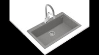 TEKA FORSQUARE 50.40 TG Tezgahüstü Stone Grey Granit Eviye - Teka (1)
