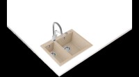 TEKA FORSQUARE 72.40 TG Tezgahüstü Avena Beige Granit Eviye - Teka (1)