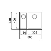 TEKA SQUARE 560 TG Tezgahaltı Avena Beige Granit Eviye - 3