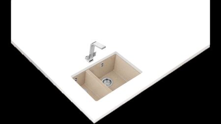 TEKA SQUARE 560 TG Tezgahaltı Avena Beige Granit Eviye - 2