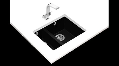 TEKA SQUARE 560 TG Tezgahaltı Black Granit Eviye - 2