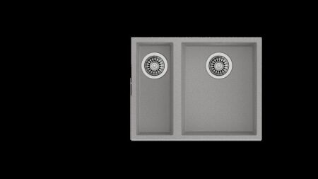 TEKA SQUARE 560 TG Tezgahaltı Stone Grey Granit Eviye - 1